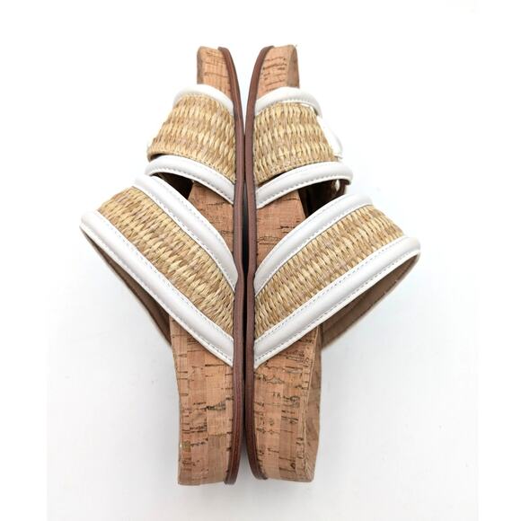 Sam Edelman Rowan Double Strap Slide Sandals Women's Natural Size US8M EU38.5 - Picture 5 of 13